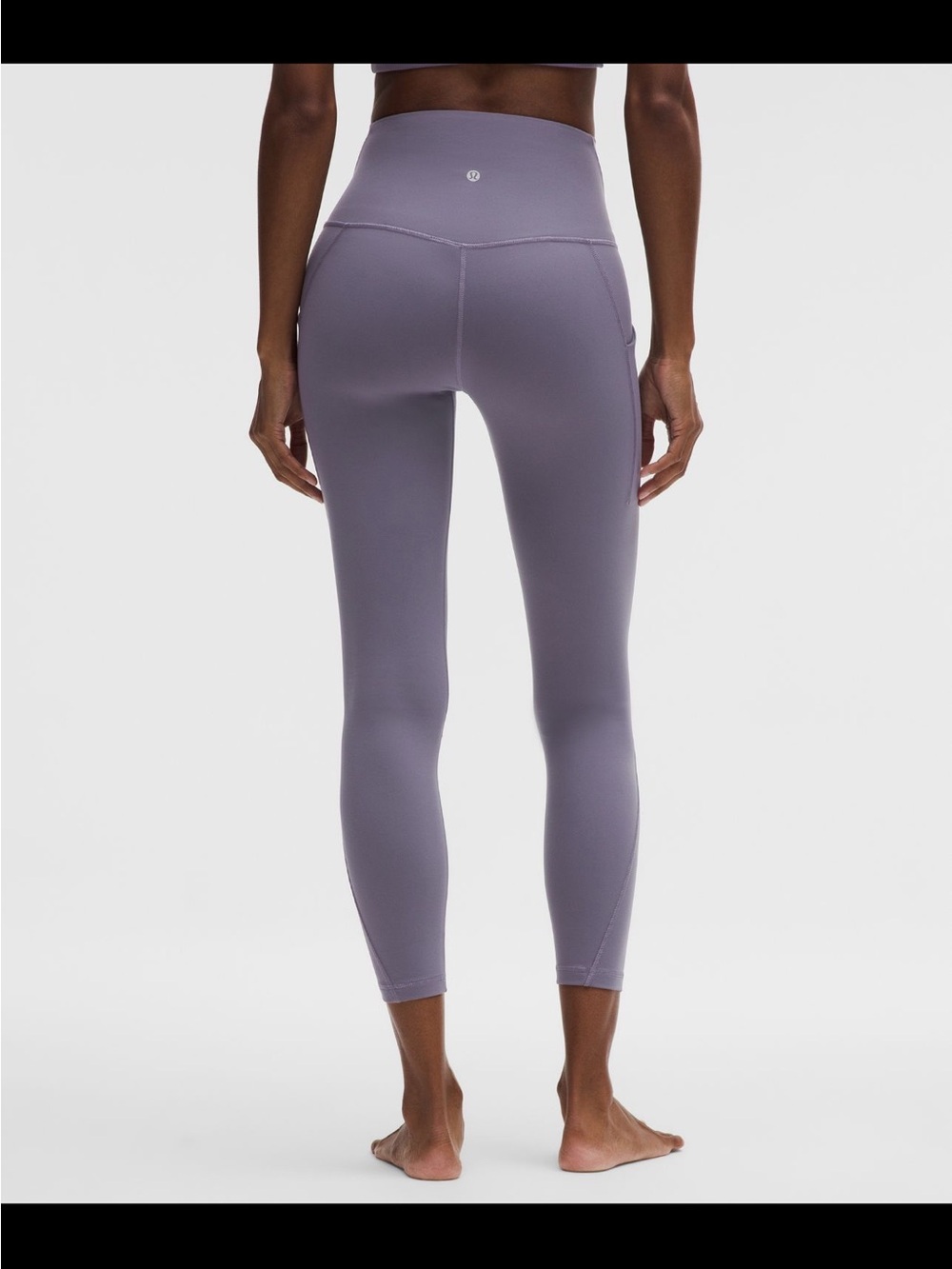 lululemon athletica High-Rise Lavender Gray Leggings with Side Pocket